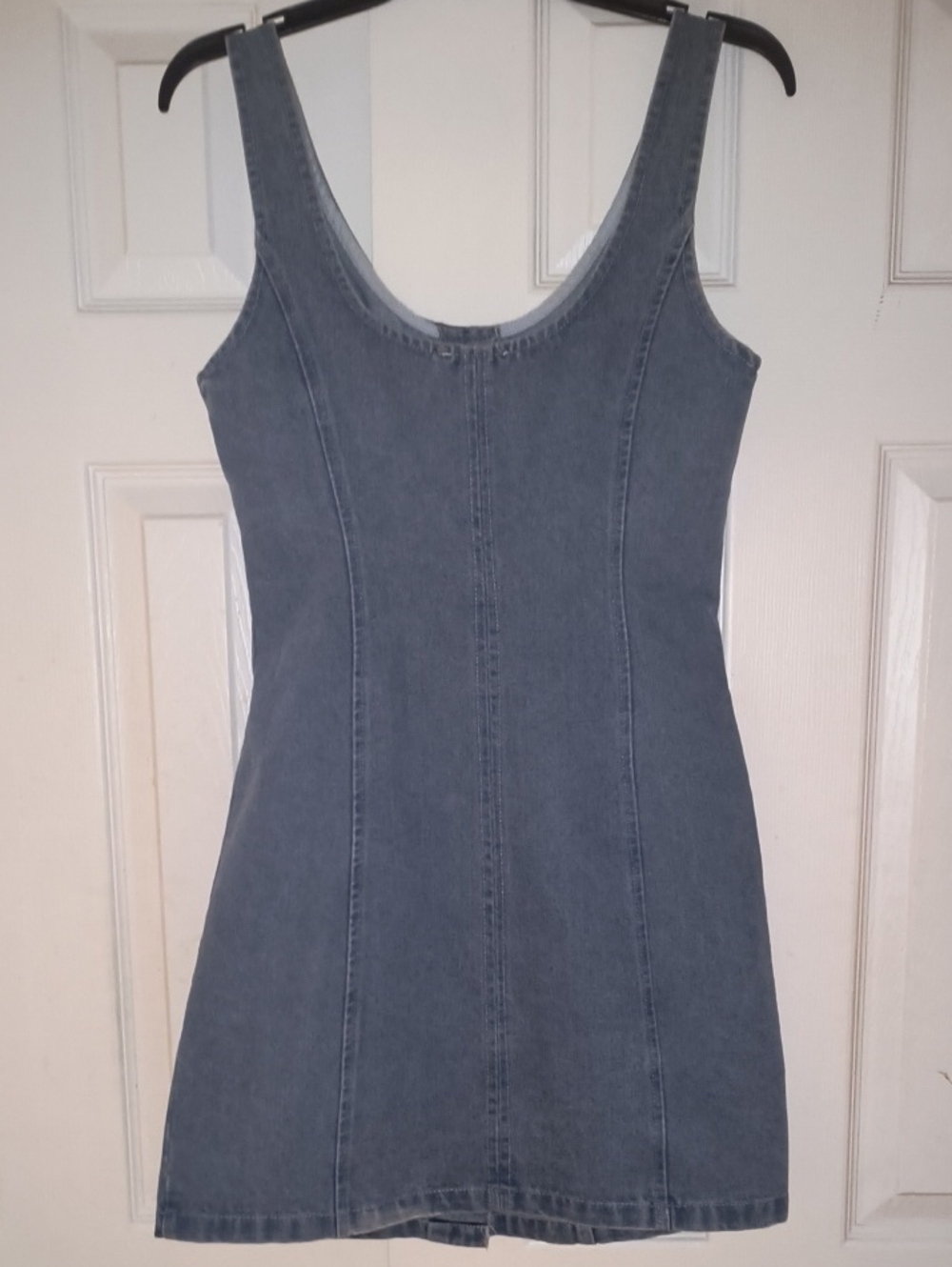 The Workshop Denim Button Down Sleeveless Mini Dress Size S NWT - Picture 4 of 5